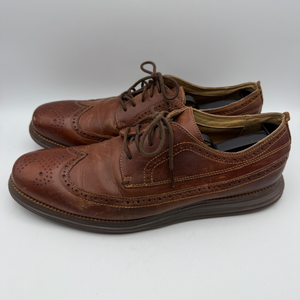 Cole‎ Haan Original Grand Wingtip Oxford Mens 10.5M Brown Leather C27845 Brogue